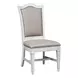 Abbey Park Antique White and Weathered Brown Upholstered 7 Piece Extendable Dining Set with Nailhead Trim