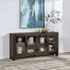 Troy Suede Brown 4 Door Buffet
