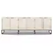 Flint Coastal White 6 Door Buffet