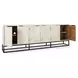 Flint Coastal White 6 Door Buffet