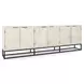 Flint Coastal White 6 Door Buffet