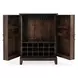 Vivienne Bark Brown 2 Door Bar Cabinet