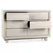 Reece Seashell White 6 Drawer Dresser