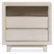 Reece Seashell White 2 Drawer Nightstand