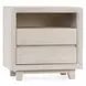 Reece Seashell White 2 Drawer Nightstand