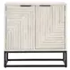 Flint Coastal White 2 Door Accent Cabinet