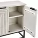 Flint Coastal White 2 Door Accent Cabinet