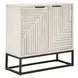 Flint Coastal White 2 Door Accent Cabinet