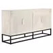 Flint Coastal White 4 Door Buffet