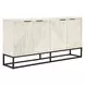 Flint Coastal White 4 Door Buffet