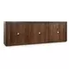 Bradley Landmark Brown 6 Glass Door Buffet