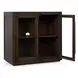 Bradley Landmark Brown 2 Glass Door Accent Cabinet