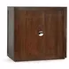 Bradley Landmark Brown 2 Glass Door Accent Cabinet