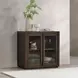 Bradley Landmark Brown 2 Glass Door Accent Cabinet