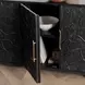 Albero Black 4 Door Buffet
