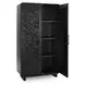 Albero Black 2 Door Tall Accent Cabinet