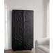 Albero Black 2 Door Tall Accent Cabinet