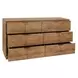Santa Clara Caramel Brown 6 Drawer Dresser