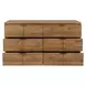 Santa Clara Caramel Brown 6 Drawer Dresser