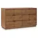 Santa Clara Caramel Brown 6 Drawer Dresser