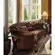 Versailles Brown 109" Sofa with Nailhead Trim