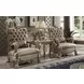 Dresden Brown Upholstered Accent Chair with Pillow and Nailhead Trim
