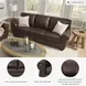 Colleton Dark Brown 92" Sofa