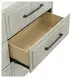 Modern Play Natural White 6 Drawer Dresser with Mirror