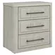 Modern Play Natural White 3 Drawer Nightstand with USB Charging