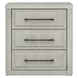 Modern Play Natural White 3 Drawer Nightstand with USB Charging