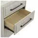 Modern Play Natural White 3 Drawer Nightstand with USB Charging