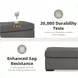 Gardiner Pewter Ottoman