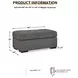 Gardiner Pewter Ottoman
