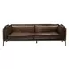 Porchester Distress Chocolate Leather Living Room Set