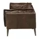 Porchester Distress Chocolate Leather 94" Sofa