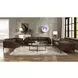 Porchester Distress Chocolate Leather 71" Loveseat