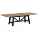 Hendricks Rustic Wheat and Raven 102" Extendable Rectangular Dining Table