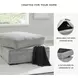 Casselbury Cement Ottoman With Storage