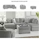 Casselbury Cement Ottoman With Storage