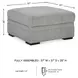 Casselbury Cement Ottoman With Storage