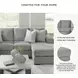 Casselbury Cement 2 Piece LAF Chaise Sectional