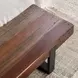 Duarte Rustic Brown and Black 58" Accent Bench