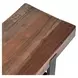 Duarte Rustic Brown and Black 74" Accent Bench