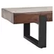 Duarte Rustic Brown and Black 74" Accent Bench
