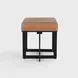 Calvin Sedona Brown Leather Upholstered Stool