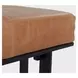 Calvin Sedona Brown Leather Upholstered Stool