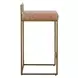 Belfort Sedona Brown Leather Upholstered Counter Height Stool