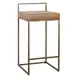 Belfort Sedona Brown Leather Upholstered Counter Height Stool