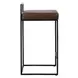 Belfort Cocoa Brown Leather Upholstered Counter Height Stool
