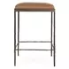 Bose Sedona Brown Leather Upholstered Counter Height Stool